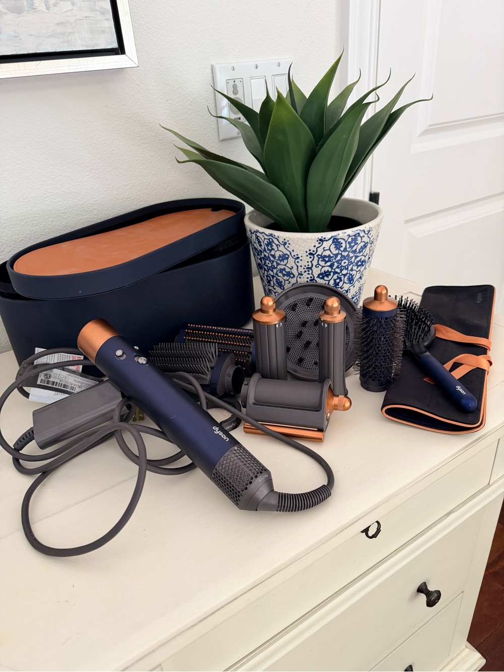 Dyson Airwrap Hair Styler Set in Navy and Copper